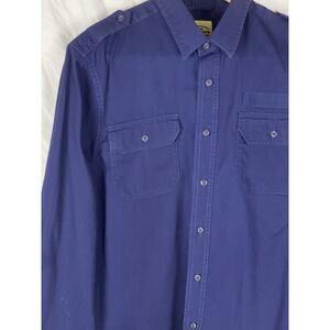 Roebuck & Co Men’s Size XL Blue Denim Long Sleeve Button Up Shirt